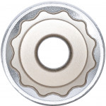BGS Steckschlüssel-Einsatz Zwölfkant, tief | Antrieb Innenvierkant 12,5 mm (1/2