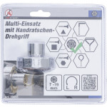 BGS Multi-Einsatz | mit Handratschen-Drehgriff, umschaltbar | SW 7 - 19 mm