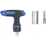 BGS Multi-Einsatz mit Adapter-Satz | mit Ratschen-T-Griff, umschaltbar | 3-tlg.