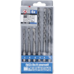 BGS Hammer-Bohrer-Satz | SDS-Schaft, Hartmetallspitze | 5 - 10 mm | 6-tlg.