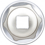 BGS Steckschlüssel-Einsatz Sechskant | Antrieb Innenvierkant 12,5 mm (1/2