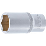 BGS Steckschlüssel-Einsatz Sechskant, tief | Antrieb Innenvierkant 12,5 mm (1/2