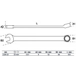 BGS Maul-Ringschlüssel | extra lang | SW 22 mm