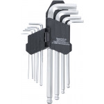 BGS Winkelschlüssel-Satz | Innensechskant / Innensechskant mit Kugelkopf 1,5 - 10 mm | 9-tlg.
