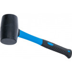 BGS Gummihammer | Fiberglasstiel | schwarzer Kopf | Ø 50 mm | 250 g