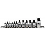 BGS Bit-Einsatz-Satz | extra kurz | T-Profil (für Torx) T8 - T60 | 12-tlg.