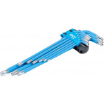 BGS Winkelschlüssel-Satz | T-Profil (für Torx) / T-Profil (für Torx) mit Bohrung T10 - T50 | 9-tlg.