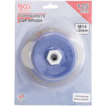 BGS Topfbürste | Aufnahme M14 x 2,0 mm | Ø 125 x 75 mm