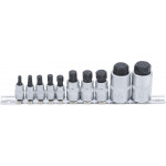 BGS Bit-Einsatz-Satz | extra kurz | Innensechskant 4 - 19 mm | 10-tlg.