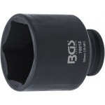 BGS Kraft-Steckschlüssel-Einsatz Sechskant | Antrieb Innenvierkant 12,5 mm (1/2