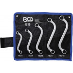 BGS Doppel-Ringschlüssel-Satz | S-Form | SW 10 x 11 - 18 x 19 mm | 5-tlg.