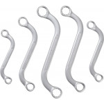 BGS Doppel-Ringschlüssel-Satz | S-Form | SW 10 x 11 - 18 x 19 mm | 5-tlg.