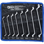 BGS Doppel-Ringschlüssel-Satz | gekröpft | SW 6 x 7 - 20 x 22 mm | 8-tlg.
