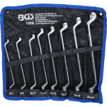 BGS Doppel-Ringschlüssel-Satz | gekröpft | SW 6 x 7 - 20 x 22 mm | 8-tlg.