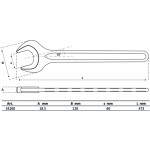 BGS Einmaulschlüssel | DIN 894 | SW 60 mm