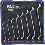 BGS Doppel-Ringschlüssel-Satz | gekröpft | SW 6 x 7 - 20 x 22 mm | 8-tlg.