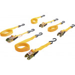 BGS Knarren-Spannband-Satz | mit schweren Haken | 5 m x 25 mm | 4-tlg.