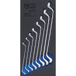 BGS Werkstattwageneinlage 1/3: Doppel-Ringschlüssel-Satz | SW 6 x 7 - 20 x 22 mm | tief gekröpft | 8-tlg.