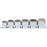 BGS Steckschlüssel-Einsatz-Satz, Zwölfkant | Antrieb Innenvierkant 12,5 mm (1/2