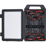 BGS Schraubendreher-Satz mit T-Griff und seitlicher Klinge | T-Profil (für Torx) mit Bohrung | T10 - T50 | 9-tlg.