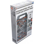 BGS Schraubendreher-Satz mit T-Griff und seitlicher Klinge | T-Profil (für Torx) mit Bohrung | T10 - T50 | 9-tlg.
