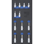 BGS Werkstattwageneinlage 1/3: Bit-Einsatz-Satz | Innensechskant | 12,5 mm (1/2