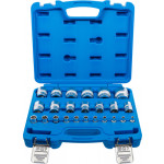 BGS Steckschlüssel-Einsatz-Satz Sechskant | Antriebe Innenvierkant 6,3 mm (1/4