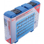 BGS Bit-Einsatz- und Steckschlüssel-Einsatz-Satz | E-Profil / T-Profil (für Torx) / T-Profil (für Torx) mit Bohrung / TP-Profil (für Torx Plus) | 52-tlg.