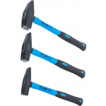 BGS Schlosserhammer-Satz | Fiberglasstiel | DIN 1041 | 300 / 500 / 800 g | 3-tlg.
