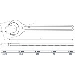 BGS Einmaulschlüssel | DIN 894 | SW 70 mm