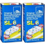 ATE Original Bremsflüssigkeit SL.6 DOT 4 - 2x 5 = 10 Liter