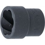 BGS Spiral-Profil-Steckschlüssel-Einsatz / Schraubenausdreher | Antrieb Innenvierkant 12,5 mm (1/2