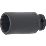 BGS Kraft-Steckschlüssel-Einsatz Zwölfkant | Antrieb Innenvierkant 12,5 mm (1/2