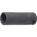 BGS Kraft-Steckschlüssel-Einsatz Zwölfkant, tief | Antrieb Innenvierkant 12,5 mm (1/2