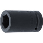BGS Kraft-Steckschlüssel-Einsatz Sechskant, tief | Antrieb Innenvierkant 25 mm (1