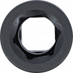 BGS Kraft-Steckschlüssel-Einsatz Sechskant, tief | Antrieb Innenvierkant 25 mm (1