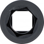 BGS Kraft-Steckschlüssel-Einsatz Sechskant, tief | Antrieb Innenvierkant 25 mm (1