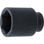 BGS Kraft-Steckschlüssel-Einsatz Sechskant, tief | Antrieb Innenvierkant 20 mm (3/4