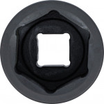 BGS Kraft-Steckschlüssel-Einsatz Sechskant | Antrieb Innenvierkant 25 mm (1