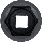 BGS Kraft-Steckschlüssel-Einsatz Sechskant | Antrieb Innenvierkant 25 mm (1