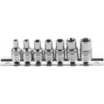 BGS Steckschlüssel-Einsatz-Satz E-Profil | Antrieb Innenvierkant 6,3 mm (1/4