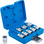 BGS Steckschlüssel-Einsatz-Satz E-Profil | Antrieb Innenvierkant 12,5 mm (1/2
