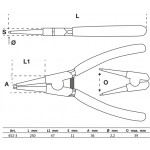 BGS Sprengringzange | gerade | für Außensprengringe | 250 mm
