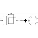 Ölablassschraube M14 x 1,5 x 12, mit Dichtring, Stahl verzinkt 1Stk.