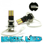 LED Nebelscheinwerfer Birne Lampe H3 24x 4014 SMD Weiß