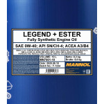 MANNOL Legend+Ester 0W-40 Motoröl 10l Kanister