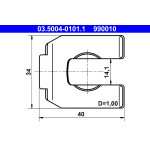 ATE Halter, Bremsschlauch