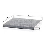 MANN-FILTER Filter, Innenraumluft