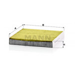 MANN-FILTER Filter, Innenraumluft