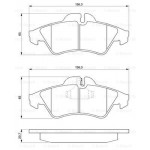 BOSCH Bremsbelagsatz, Scheibenbremse